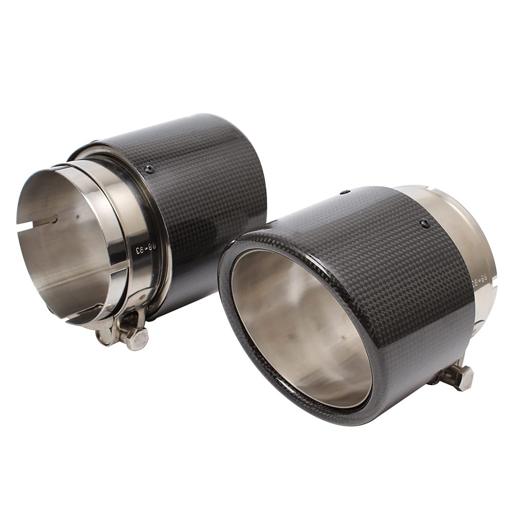 Amazon | Baohatsu カー 排気管 マフラーカッター 炭素繊維 ステンレス